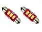 Preview: LED Kennzeichenbeleuchtung 2x C5W 36mm 3x5630 LED Soffitte weiß CAN-Bus