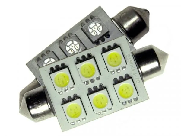 42mm LED Soffitte 6 SMD 5050 3Chip C10W Hightech