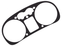 Tachoblende Carbon Tacho VW Golf 4, Bora