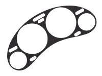 Tachoblende Carbon Tacho Opel Astra G, Zafira A -- Tachoblende Opel Corsa B, Tigra 1&nbsp;mit DZM -- F&uuml;r weitere Informationen anklicken