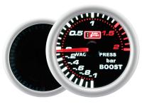 Auto Gauge Zusatzanzeige Ladedruck Turbolader, Bi Turbo Wei�e Le -- Auto Gauge Zusatzinstrument Ladedruck Turbolader -- F&uuml;r weitere Informationen anklicken
