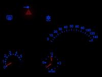Blauer Tacho Komplettset Blau Leds MCC Smart Kein L�ten -- Komplettset MCC Smart in Rot, Blau, Gruen, Weiss, Gelb erhaeltlich. -- F&uuml;r weitere Informationen anklicken