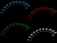 Blaue Zusatzinstrumente Uhr und Dzm Blau Leds MCC Smart -- Umbauset MCC Smart in Rot, Blau, Gruen, Weiss, Gelb erhaeltlich -- F&uuml;r weitere Informationen anklicken