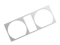 Tachoblende Silber Tacho VW Golf 4, Bora -- Tachoblende VW Golf 2, Jetta 2, Scirocco 2 -- F&uuml;r weitere Informationen anklicken