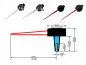 Preview: 50mm LETRONIX Tachonadel Tachozeiger Tacho Zeiger Nadel in Rot Design 2