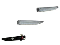 Preview: LED Seitenblinker Blinker Klar Silber Module passend für BMW 7er E66 2001-2008