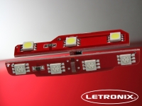 Preview: 2x 7 SMD 5050 3Chip LED Ausstiegs - und Umfeldbeleuchtung BiColor