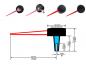 Preview: 32mm LETRONIX Tachonadel Tachozeiger Tacho Zeiger Nadel in Rot Design 3