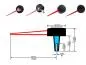 Preview: 32mm LETRONIX Tachonadel Tachozeiger Tacho Zeiger Nadel in Rot Design 3