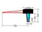 Preview: 32mm LETRONIX Tachonadel Tachozeiger Tacho Zeiger Nadel in Rot Design 3