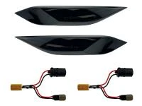 Preview: LED Seitenblinker Blinker Smoke Schwarz Module für Porsche Cayenne Typ 92A 2010-2014