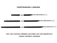 Preview: LETRONIX 75cm Full LED Leiste Einfarbig 12V Ambientebeleuchtung Farbauswahl