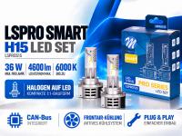 Preview: LETRONIX H15 LED Retrofit 6000K 4600lm CAN-Bus Standlicht / Tagfahrlicht - LSPROS15