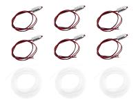 Preview: LETRONIX LED Ambientebeleuchtung für Armaturenbrett + 4 Türen in Orange für BMW