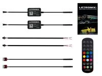 Preview: LETRONIX RGBIC Full LED Rainbow Ablage oder Türgriffbeleuchtung für 2 Türen