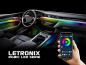 Preview: LETRONIX RGBIC Full LED Rainbow Ambientebeleuchtung für Armaturenbrett + 2 Türen