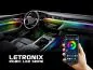 Preview: LETRONIX RGBIC Full LED Rainbow Ambientebeleuchtung für Armaturenbrett + 4 Türen