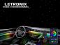 Preview: LETRONIX RGBIC Rainbow LED Sternenhimmel Funkeln 10er Set mit 1040 Sternen/Fasern