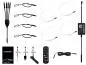 Preview: LETRONIX RGBIC Rainbow LED Sternenhimmel Funkeln 4er Set mit 220 Sternen/Fasern