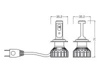 Preview: OSRAM ***B-WARE*** Night Breaker H7 LED SMART +330% 12V Straßenzulassung  - 64210DWNBSM-2HB