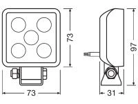 Preview: OSRAM LEDriving® Working Light Arbeitsscheinwerfer VX70-WD - LEDWL103-WD