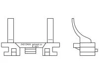 Preview: OSRAM Montagehalterung Sockel Adapter für H7 LED Module 64210DA04