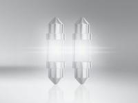 Preview: OSRAM NIGHT BREAKER LED C5W 36mm Soffitte 12V 1W Kalt-Weiß 6000K mit ECE R37 Straßenzulassung