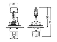 Preview: OSRAM Night Breaker H4 LED SPEED +450%  12V 16W 6000K für Motorrad - 64193DWNBSP-1HB
