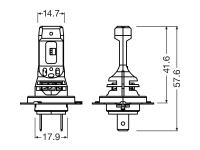 Preview: OSRAM Night Breaker H7 LED SPEED GEN2 +450% Abblendlicht für Seat Ibiza 4 Typ 6J 2008-2012