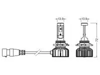 Preview: OSRAM Night Breaker LED SMART H10 Nebelscheinwerfer 12V 6000K  - 9145DWNBSM-2HB