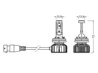 Preview: OSRAM Night Breaker LED SMART H16 Nebelscheinwerfer 12V 6000K  - 64219DWNBSM-2HB