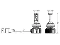 Preview: OSRAM Night Breaker LED SMART H8 Nebelscheinwerfer 12V 6000K  - 64212DWNBSM-2HB