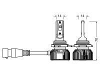 Preview: OSRAM Night Breaker LED SMART HIR HIR2 12V 21W 6000K Kalt-Weiß - 9012DWNBSM-2HB