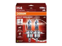 Preview: OSRAM Night Breaker Laser H4 12V 60/55W +150% Halogen Leuchten Lampen DuoBox 64193NL-2HB