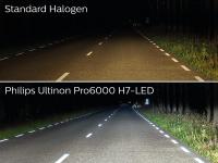 Preview: Philips Ultinon Pro6000 H4 LED Abblendlicht + Fernlicht Straßenzulassung 11342U6000X1