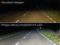 Philips Ultinon Pro6000 H4 LED für VW T4  Transporter/Multivan/Caravelle/California 1990-2003 mit Zulassung mit  Straßenzulassung - 11342U6000X2