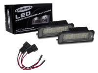 Preview: SMD LED Kennzeichenbeleuchtung VW Polo IV Typ 9N 9N2 9N3 2001-2009