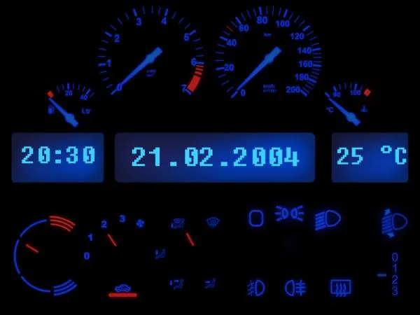 Blauer Tacho Komplettset für Opel Corsa B Tigra Combo B