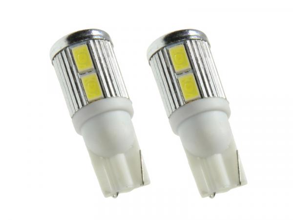 2x 10 SMD 5630 LED Leuchtmittel W5W T10 Weiß 6000K