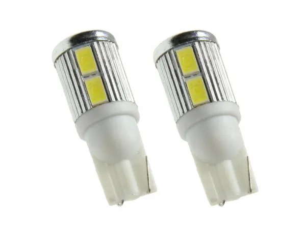 2x 10 SMD 5630 LED Leuchtmittel W5W T10 Weiß 6000K