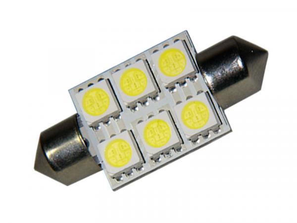 36mm LED Soffitte 6 SMD 5050 3Chip C5W Hightech
