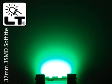 37mm 3 SMD 3Chip PLCC6 C5W LED Soffitte mit Plexiglas