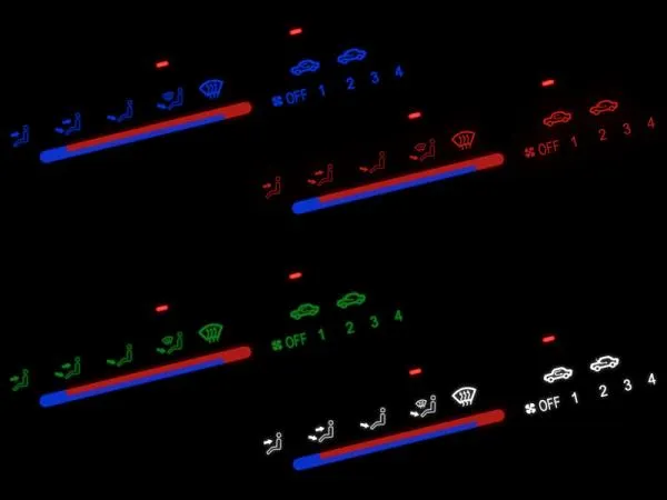 LED Umbauset Heizungsbeleuchtung für Honda Civic EG/EJ - CRX
