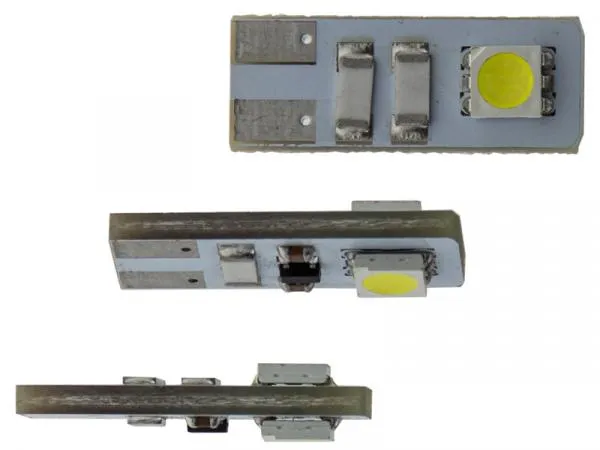 2 SMD 5050 3 Chip LED Leuchtmittel WY5W Sockel Gelb/Orange CAN-Bus