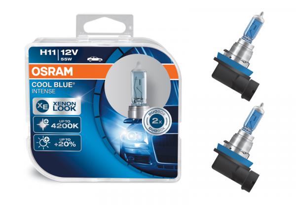 OSRAM COOL BLUE Intense® Xenon LED Optik H11 Sockel 55W DuoBox (2 Stück)