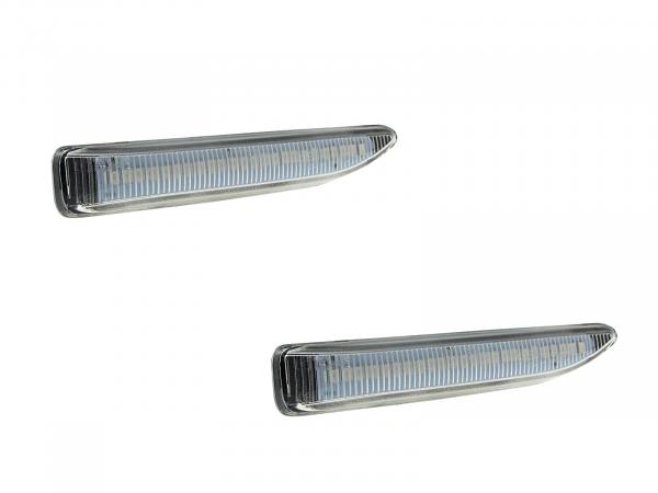 LED Seitenblinker Blinker Klar Silber Module für BMW 7er E66 2001-2008