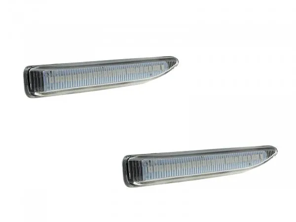 LED Seitenblinker Blinker Klar Silber Module für BMW 7er E66 2001-2008