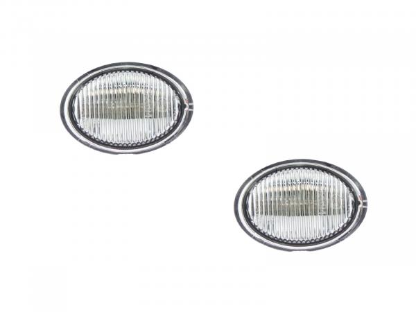 LED Seitenblinker Blinker Klar Silber für Maserati Gran Cabrio ab 2010