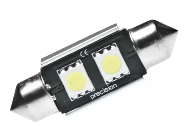 1 LED Birne T10 W5W Canbus mit Linse, 360° Licht Weiß Eis 6500K