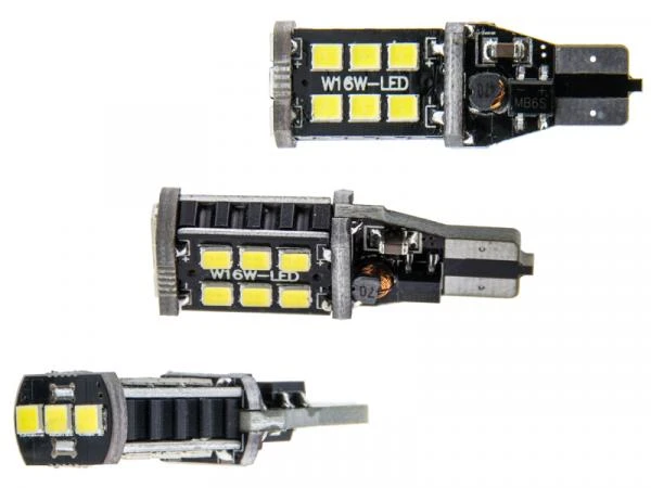 15 SMD 2835 CheckControl Can-Bus LED Leuchtmittel T10 W16W W2.1x16d